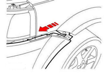 the scheme of fastening of the front bumper Land Rover Freelander (1996-2006)